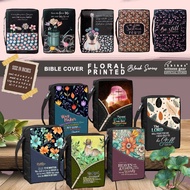 Bible Cover with Zipper Bible Cover Case Bible Book Cover Case BIBLE CASE FLORAL Black Series