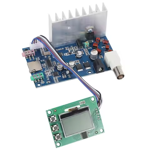 Assembled 0.5W-7W FM Transmitter Radio Station PLL Stereo Digital Frequency + Lcd Digital Display Ad