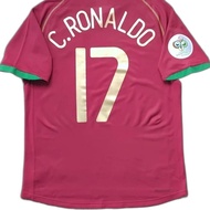 Cristiano Ronaldo #17 C. Ronaldo Portugal National Team Home Jersey FIFA World Cup Germany 2006 Orig