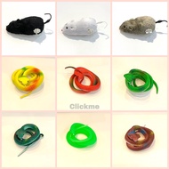 Stok Sedia Ada Ular Palsu Fake Snake 60+cm Ular Palsu Kebun Fake Auto Mouse Prank Fake Snake