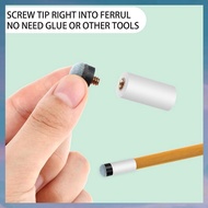 [hotkeystore.] Pool Cue Tip Replacements with White Pool Cue Ferrule, Screw-on Pool Cue Tip, Pool Cu