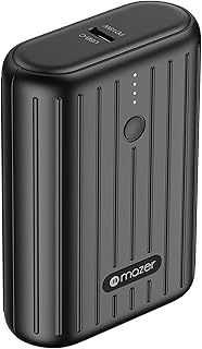 Mazer EGMINI10.0V2 10000mAh/37Wh Power Bank, PD22.5W Fast Charging, Flight-Approved Mini Portable Ch