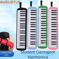 AUGUSTUS Harmonica, Educational Piano Keys Pianica, Music Class Mouthpiece 32 Keys Keyboard Style Mo