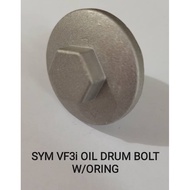 SYM VF3I OIL DRUM BOLT WITH RING (TUDUNG MINYAK HITAM)