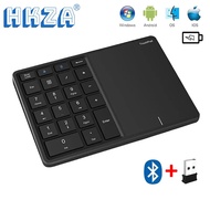 【Worth-Buy】 Hkza Mini 2.4g Bluetooth Keyboard Numeric Keypad 22 Keys Digital Keyboard With Touchpad For Ios Mac Os Pc