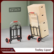 Folding Iron Trolley, Pull-Out Trolley, Aqua Gallon, Push-Pull Trolley, 80 90 100Kg Trolley