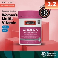 Swisse Women/Men's Ultivite Multivitamin 60/120 Tablets [Energy | Stamina & Vitality], 50 to 60 year