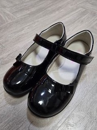 女童黑色返學鞋 Nono Black Patent Mary Jane Shoes - Size 36