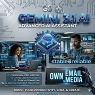 Gemini 3.1 PRO AI  OWN EMAIL PERSONAL  | PRO MODEL 2.5 | PRIVATE ACCOUNT | Advanced AI Creativee