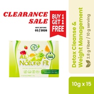 CLEARANCE BUY1 FREE1 AL NATURE FIT 10G x 15 SACHET X 2 UNITS - FOR DETOX (EXP: 19/03/2026)