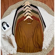 ASKA.ID - REVA CRINKLE BLOUSE TOP SMOKE MUSLIMWanita
