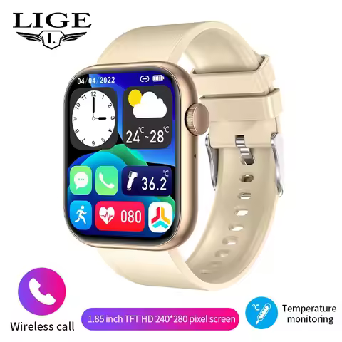 FOXBOX 2026 Smart Watch Lightweight Sports Fitness Tracker Real Time Temperature Monitor Bluetooth C