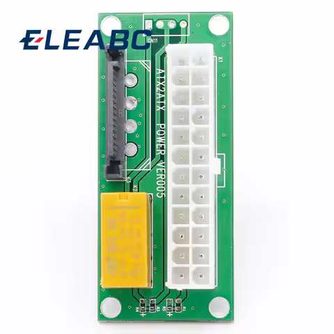 1pcs Desktop ATX 24PIN Dual PSU Power Synchronizer Start Extender Cable Card adapter for Bitcoin Min
