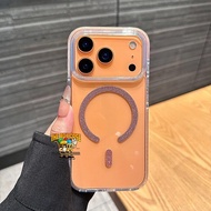 [Glitter Softcase for iphone 17 Pro Max] Airbag Protection i17 Lavender Sage Casing Transparent Sili