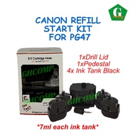 Canon PG47 PG-47 / CL57 CL-57 / CL57s CL-57s Refill Ink For PiXMA E400 Series