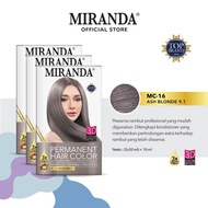 Miranda Hair Color Hair Dye - Hair Polish (30mlx2)+10ml New Packing Mc - 16 Ash Blonde