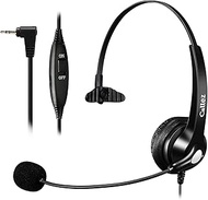 Callez Phone Headset with Noise Cancelling Microphone, Office Telephone Headsets for Cordless DECT Phones with 2.5mm Headphones Jack Compatible with Panasonic KX-TGEA20 AT&amp;T ML17929 Vtech RCA Uniden