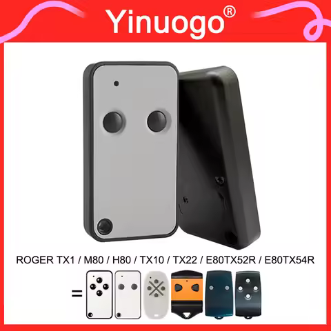 ROGER E80/TX52R/2 Gate Remote Control 433.92MHz ​Fixed Code ROGER TECHNOLOGY E80/TX54R 4 TX14 TX12 H