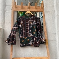 2hand flared sleeve shirt 50cm long code 291