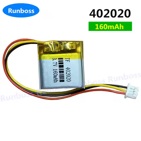 1-10pcs 402020 3.7V 160mAh Li-Polymer Rechargeable Battery For Mouse GPS Bluetooth Smart Watch Phone