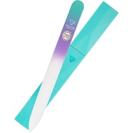 Bona Fide Beauty Czech Glass Nail File with Case, Pastel Green iolet Crystal File for  Nails. Nail C