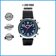 Zoo York Black Leather Analog Watch ZY-1930G-BLK