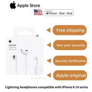 Free shipping Apple EarPods with Lightning Connector iPhone earphones iPhone 14, 13, 12 Earphones
