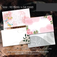 CUSTOM NAME CARD WISH CARD CONTACT CARD (SILA MESEJ SELLER DAHULU)