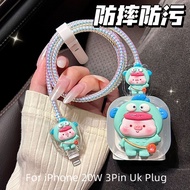 Cute Hangyodon 3 Piece Set Charging Head Cover 20w Charging Head Cover 18w Fast Charging Head Charge