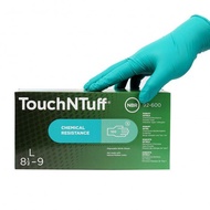 Ansell TouchNTuff 92-600 Green Disposable Nitrile Gloves