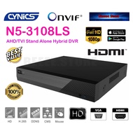 Cynics N5-3108LS 1080p HD 8+2ch AHD/TVI Stand Alone Hybrid DVR ✨HD Recorder ✨ 8ch DVR CCTV