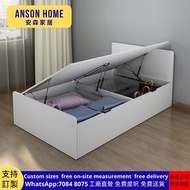 Storage Bed 油壓床 訂造床架 免費送貨 hydraulic bed 床褥 3尺床 儲物床 地台床 訂製床 單人床 single bed 雙人油壓床 5尺床 側開收納床 T2592