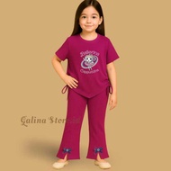 Girls' Knit Rib Set, Cool, Elastic || Tung Tung Sahur Children's Oneset 6 months - 7 years