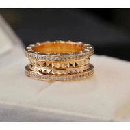 Bvlgari 1 New Style B.zero1Rock Series Willow Nail Ring Jewelry Valentine's Day Girlfriend Birthday 
