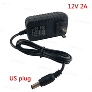12V 2A US Plug 5.5mm x 2.5mm Power Supply AC 100V-240V To DC Adapter Plug For CCTV IP Camera  SG10B