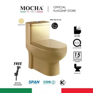 Mocha Water Closet MWC7602RL-GD S Trap One Piece wc Toilet Bowl/ Jamban Tandas Rimless Design / 马桶