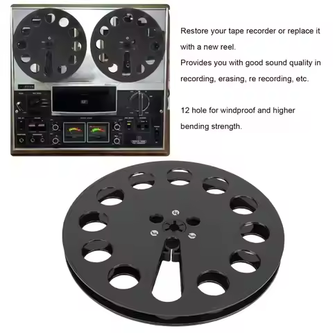 7inch Sound Tape Takeup Reel Spare Parts 1/4" Width Recording Takeup Reel Professional Durable for T