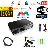 [SG Stock] DVB-T2 Full Set With FREE Antenna Best Digital Box All-In-One Package With Build-in Wifi YouTube DVB-T2