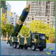 1:35 DF-21D Ballistic Missile Vehicle Diecast Toys Car Model Cars Alloy Toy Collection Gift For Boys