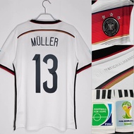 Retro Jersey MULLER 13 World Cup Version Championship 2014 Germany--*&