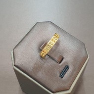 22k / 916 Gold Full Round Slim Abacus Ring with Coinby Best Gold Shop