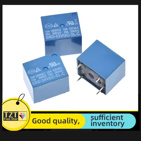 Relays SRD-03VDC-SL-C SRD-05VDC-SL-C SRD-06VDC-SL-C SRD-09VDC-SL-C SRD-12VDC-SL-C 3V 5V 6V 9V 12V 24
