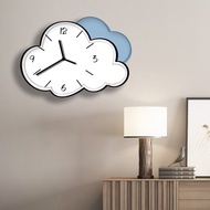 jam dinding wall clock Cloud Cartoon Creative Simple Decoration Wall Hanging Unique Clock Living Roo