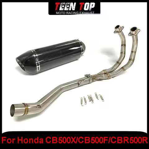 Motorcycle Escape Exhaust Systems For Honda CB500X CB500F CBR500R Exhaust Elbow Stainless CB500F 201