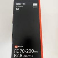 全新行貨 Sony FE 70-200mm F2.8 GM OSS II (10/10/2023 購自Sony Store)