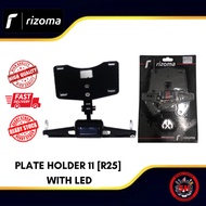Plate Holder 11 R25 With LED Rizoma (Ready Stock) Aksesori Motor
