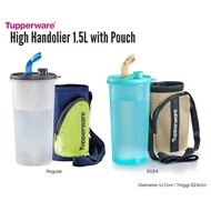 Tupperware Plastic Water Tumbler With Pouch High Handolier 1.5L and Thirstquake 900ml Bekas Air deng