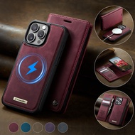2 in 1 Magnetic Detachable Wallet Case for iPhone 16e 16 15 14 Plus 13 12 11 Pro Max Retro PU Leathe