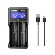 Legit XTAR VC2L Type C LCD Universal 18650 Battery Charger for 3.7V Li-ion Rechargeable Battery 14500  18650 18700 20700 21700  26650 Lithium Batteries and Ni-MH Ni-CD  AA AAA