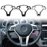 Car Steering Wheel Cover ABS Decorative Trim For Mercedes Benz CLA/ SLK/ E/ C/GLA-CLASS C117 C207 C1